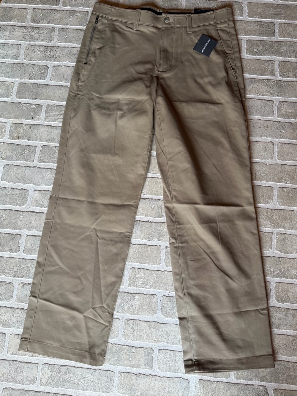 Eddie Bauer Men's Khaki Chinos - Light Tan